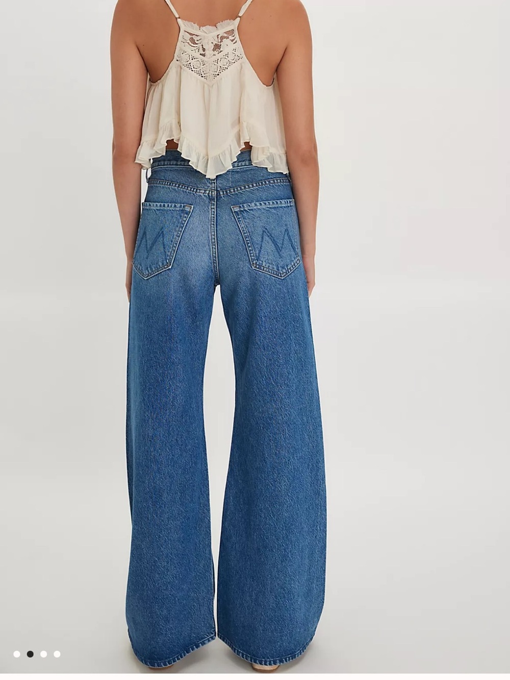 MOTHER The Lemon Twist Sneak High Waist Wide Leg Jeans size 28 - Picture 2 of 14